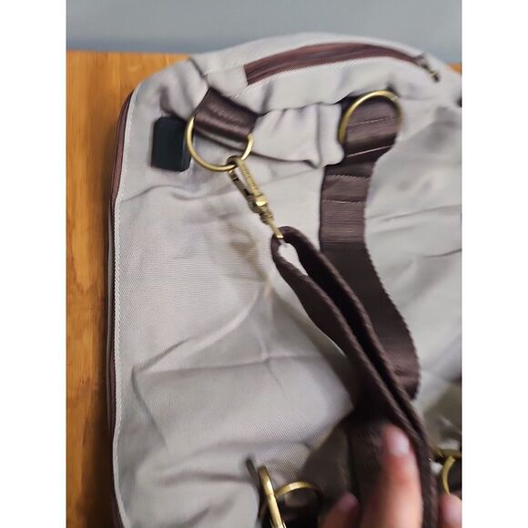 ANVÄNDA Stockholm A GREAT FREAKIN' BAG  Gray Brown Shoulder Straps Pockets - Picture 5 of 13
